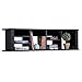 Topeakmart Wall Mount Buffet Floating Media Storage Cabinet Hanging Desk Hutch Furniture Black