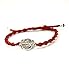 MIZZE Made for Luck Men's Red String Bracelet with Sterling Silver Coin Protection Charm Adjustable - Waterproof 7.5