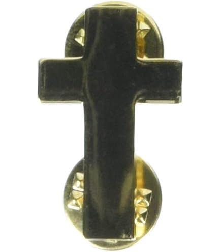 Eagleemblems Armeekaplan-Abzeichen – Silbernes Kreuz, 2,5 Cm, Mit Nadel Für Revers Oder Hut