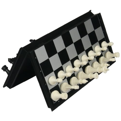 2 in 1 Travel Magnetic Chess and Checkers Set - 14 Inches