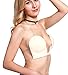 LamourLove Strapless Bra Push up Bras for Women Deep U-Shaped Backless Adhesive Bra (D, Nude)