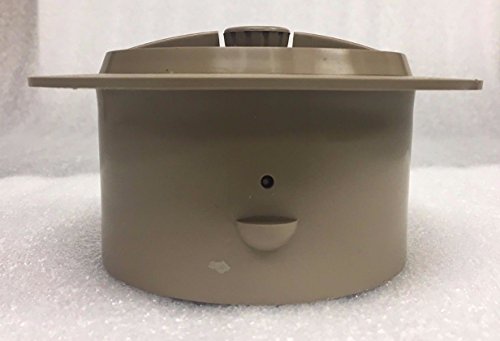 (KS) 4" NEW BEIGE Round Rotaire Grille Damper Heat AC Outlet Register Vent RV - Grille face diameter 5 1/2" Back diameter 4"