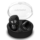Bluetooth Headphones LECHGO True Wireless Headphones HD Stereo Mini Wireless Earbuds IPX5 Sweatproof Bluetooth V4.2 Headset with Portable Charger Built-in Mic for IPhone, Ipad, Smartphones, Laptop