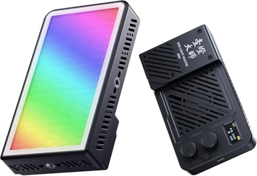 ULANZI LM-P40 RGB LED Video Light, 2700-6500K 40W Portable Camera Light, 5000mAh Rechargeable Battery, 20 Scene Modes, Mini Studio Lighting for YouTube, Vlogging, Live Streaming, Photography
