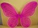Fuchsia Butterfly Fairy Costume Wings 18" X 14"