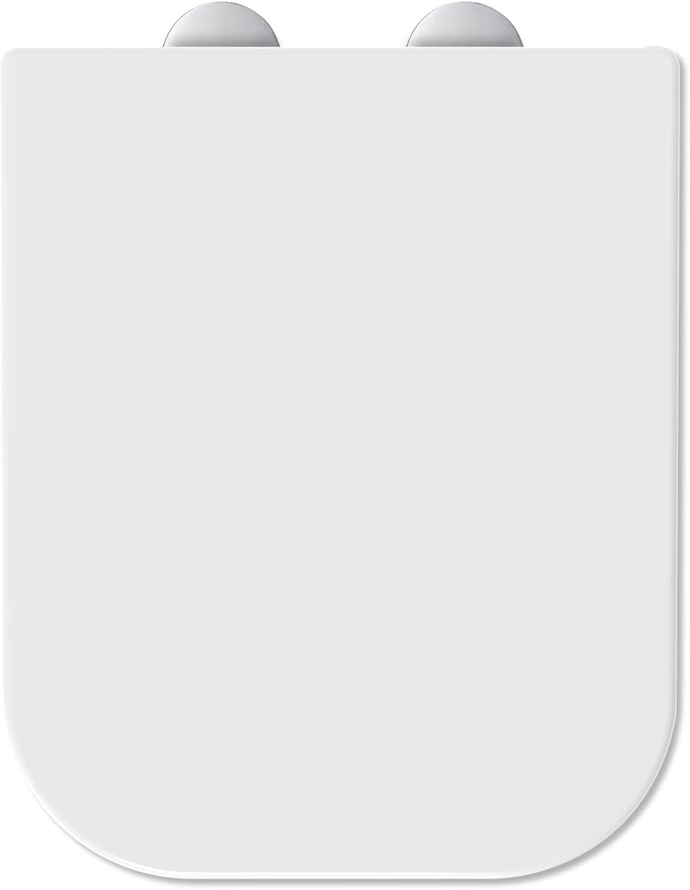 MASS DYNAMIC Square Toilet Seat Soft-Close One-Button Release White
