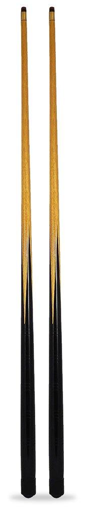 2 x 36 inch pool / snooker cues + 7 tips; ideal 1st cue for child or for tight spots around home tables