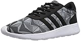 adidas NEO Women's Lite Racer W Running Shoe, Black/White/Black, 9 M US