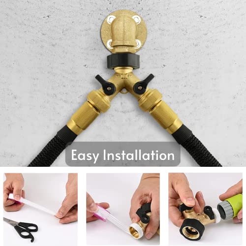 UEHICT Garden Hose Splitter 2 Way Heavy Duty Water Hose Splitter