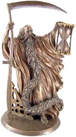 Ancient Greek Figure Chronos Personification Of Time 10" Cold Cast Resin Statue