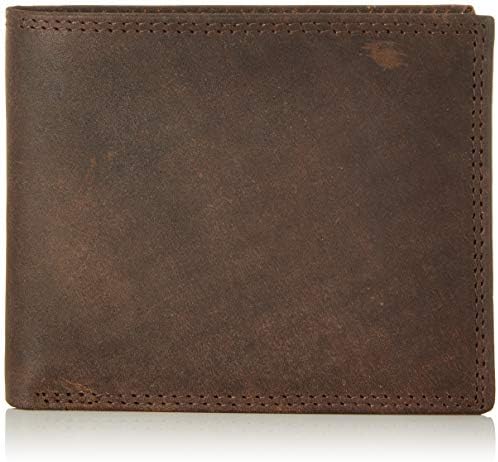 OLOMOLO Scheintasche, Leder, Hunter, Braun Coin Pouch, 12 cm, Brown (Cognac)