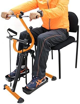 mastergym – The Definitive Exerciser Multi-Purpose Ideal for Rehab and Muscle Re-education – Ideal For Elderly and Disabled – Muscle Exercise Multifunctional with Line Stretchers for the training of Arms, Legs, Chest and Back with Adjustable Height and Resistance – Master bi. Chainset Mini Gym Bike Cycle Bike Dual