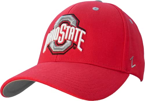 NCAA Ohio State Buckeyes Mens Stretch Fitted Hat Team Color, Ohio State Buckeye…