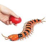 LUCKSTAR Remote Control Centipede Toy - Rechargable Electric Infrared RC Scolopendra - Simulation Fake Creepy-crawly Chilopod Toy for Children