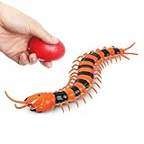 LUCKSTAR Remote Control Centipede Toy - Rechargable Electric Infrared RC Scolopendra - Simulation Fake Creepy-crawly Chilopod Toy for Children