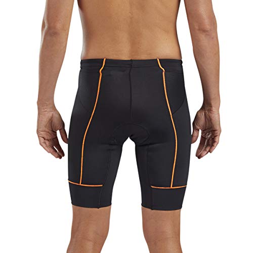 Zoot Core Mens 9-Inch Tri Shorts - Performance Triathlon Shorts with Endura Fabric and Hip Holster Pockets (Orange, Medium)