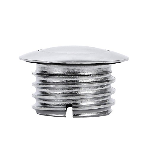 DLLL Motorcycle CNC Aluminum Fuel Gas Tank Oil Cap for Harley Davidson Sportster XL 1200 883 X48 Dyna Softail FXD FL XL FLT Big Twin Touring Road King (Silver) - Thumbnail 3