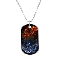 Yanteng Fire vs Water Personalized Pet ID Dog Tags Key Chain Medical Pet Tag Dog Tag