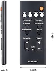 Replacement Remote Control FSR78 ZV28960 for Yamaha