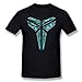 Tee Times Men's NBA Kobe Bryant Triangle Logo Black T shirt