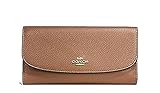 Coach Pebbled Leather Checkbook Wallet Clutch - #F16613
