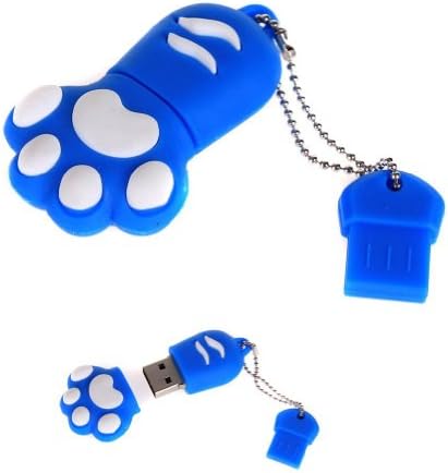 Aarntech ï¼ˆTmï¼‰ Premium Blue "Paw" USB Flash Memory Drive 16gb