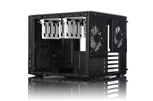Fractal Design Node 804 No Power Supply MicroATX Cube Case FD-CA-NODE-804-BL, Black