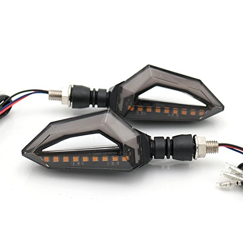 image for evomosa Universal 12 LED Turn Signal Lights Blinker Front Rear Lights 