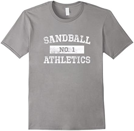 Mens Sandball Athletics No. 1 T Shirt for Men, Women or Kids Small Slate