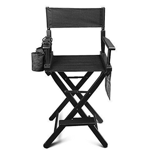 Flexzion Makeup Chair Artist Directors Actor Wood Stool Professional