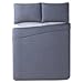 London Fog Garment Washed Crinkle Quilt Set (KING, Gray)