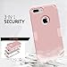 MCUK iPhone 7 Plus Case, 3 in 1 Hybrid Best Impact Defender Cover Silicone Rubber Skin Hard Combo Bumper with Scratch-Resistant Case for Apple iPhone 7 Plus (2016) (Rose Gold+Rose Gold)