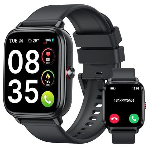 Smartwatch for Men and Women, 1.83 Inch HD Bluetooth Calling Watch, 110+ Sports Modes, Fitness Tracker with 1000 mAh Battery, 20 Days Time, Waterproof IP68 Smartwatch for Android/iOS