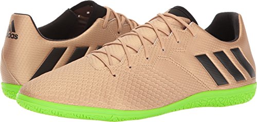Adidas men s messi 16.3 indoor soccer shoe, copper meta…