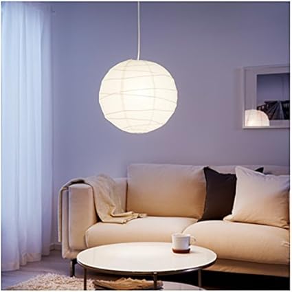Lampshade Ceiling Light In Rice Paper Spherical Applique Amazon