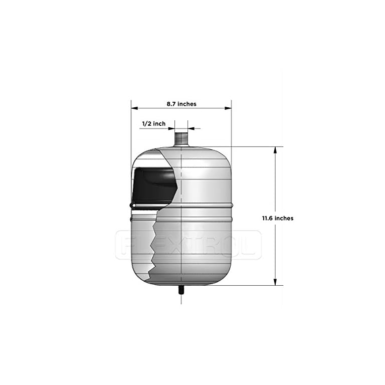 Flextrol FTH15 Pressurized Hydronic NonPotable Expansion Tank for
