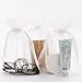 SumDirect White Sheer Organza Bags - 100Pcs 6x9 Inch Organza Gift Bags with Drawstring, Jewelry Pouches for Wedding Party Christmas Favor