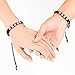 Couples Bracelets, HOBOYER Upgrade Handmade Braided King and Queen Couple Bracelet for Him and Her with Key and Lock Charms Bracelets Set Couples Gifts