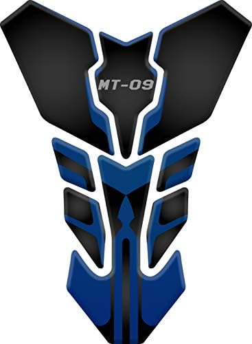 Motorcycle Tank Pad Tankpad Protector 3D Gel Protection compatible with YAMAHA MT-09 (Light Blue)