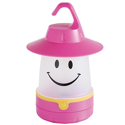 Smile LED Lantern: Portable Night Light For Kids (Raspberry)