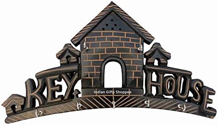 Indian Gifts Shoppee Beautiful Wooden Wall Hanging Key Holder