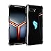 Orzero Soft TPU Case Compatible for ASUS ROG Phone 2 2019 (Not Fit for 1st Gen), Rubber Elastic Airbag Shock Absorbing Body Protection Phone Case -Crystal Black