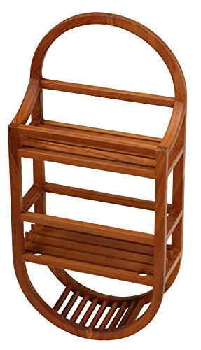 Bare Decor Teak Shower Caddie Storage Organizer
