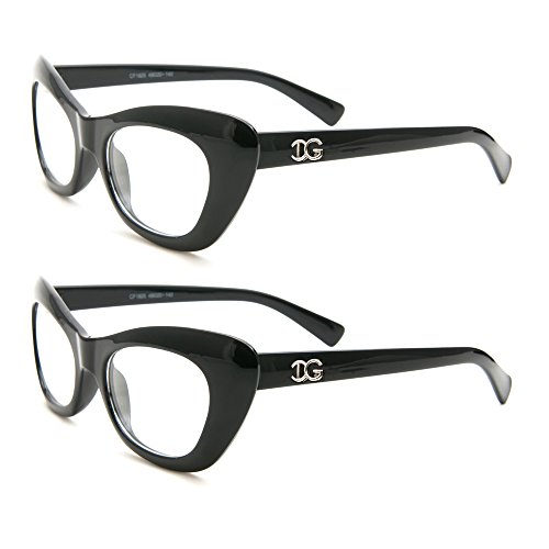 Newbee Fashion - Women's Cat Eyes Clear Lens Glasses Frames Cosplay Fashion Eye Glasses