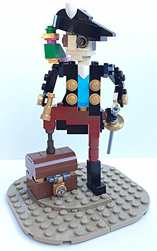 Constructibles Pirate Captain Mini Model LEGO Parts &amp; Instructions Kit