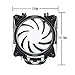 upHere 5V RGB CPU Cooler with 4 Direct Contact Heatpipes,Dual 120mm PWM Intelligent Control 5V Addressable RGB Fan Motherboard Sync,AC12RGB