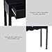 Giantex Console Table for Entryway with Storage 3-Drawers Hall Table Desk for Living Room, Bedroom,Entryway Multifunctional Usage Accent Side Sofa Table (Black)