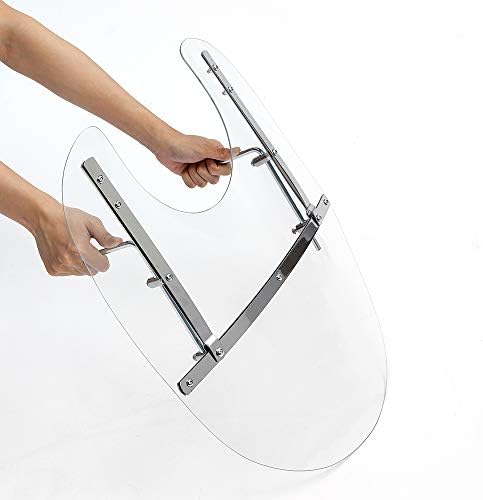 Kungfu Mall 7/8 & 1" High Motorcycle Motorbike Deflector Clear Windshield Windscreen For Harley"