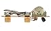 920D Custom T Style Loaded 3 way Control Plate, Gold - CTS Pots CRL Switch