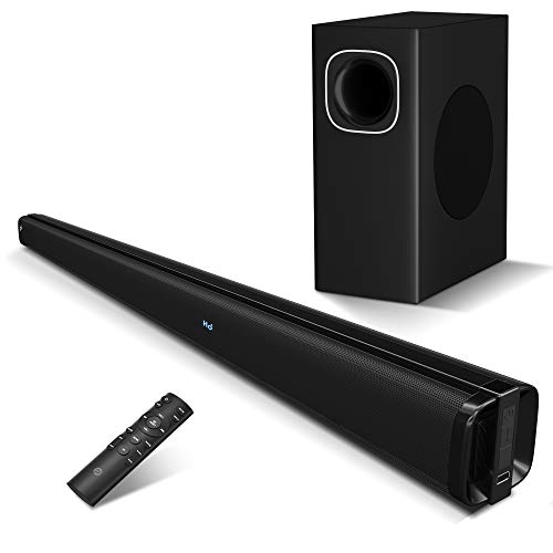 PHEANOO Sound Bar with ?Dolby?, 2.1 CH TV Soundbar with Subwoofer Works